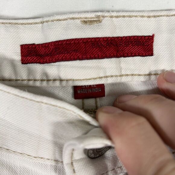 Banana Republic Jeans Women's 12 White Denim Skinny Mid Rise Cotton Blend - Picture 6 of 11